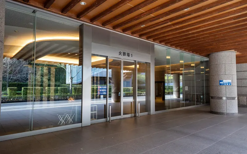千葉市斎場の火葬場1の入口