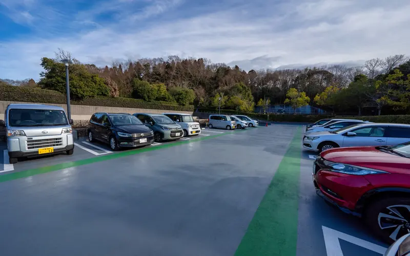 千葉市斎場の駐車場