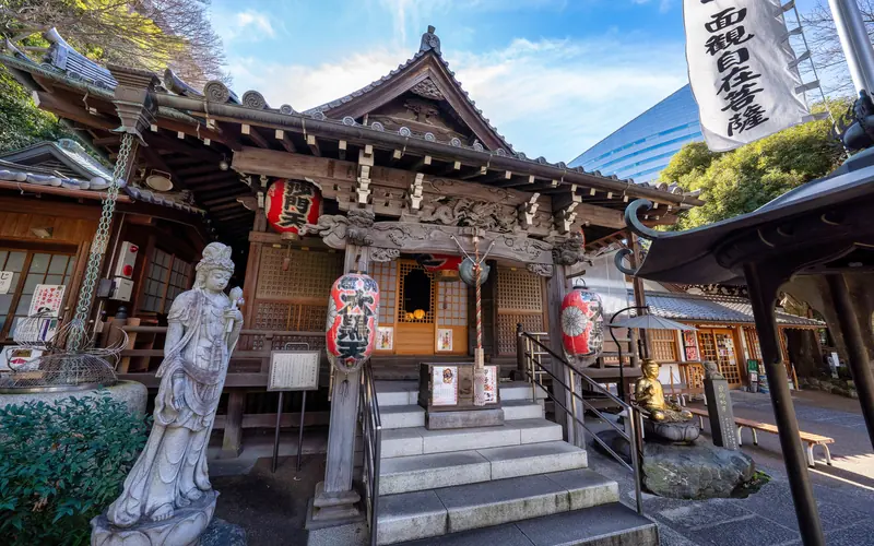 大圓寺 佛心閣斎場の本堂（斜め左から）