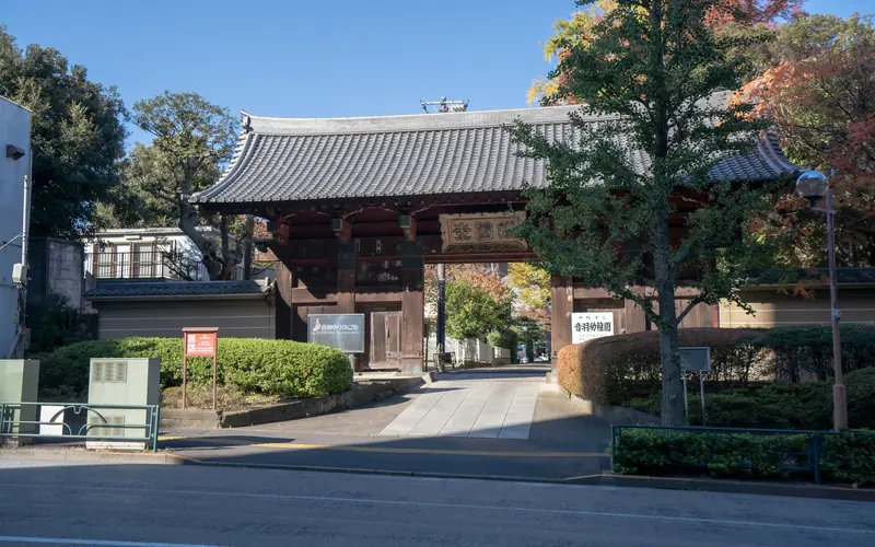 護国寺 桂昌殿の護国寺の惣門(別カット)