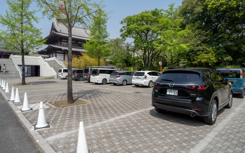 増上寺の駐車場
