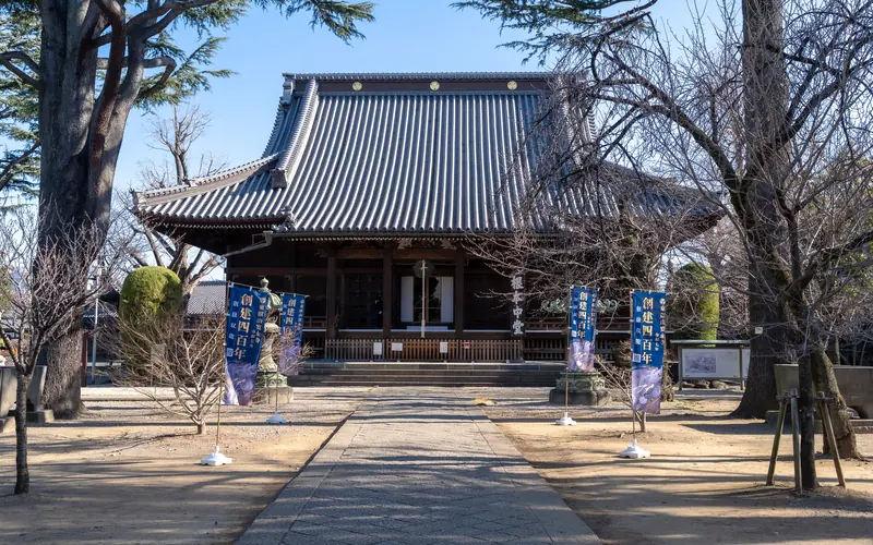 寛永寺輪王殿の参道から見た本堂（2）