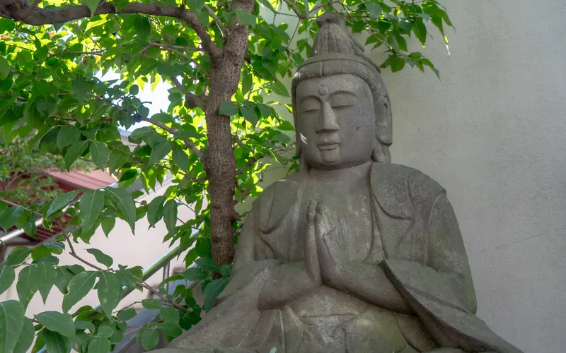 徳雲寺 妙峰会館の境内の石仏