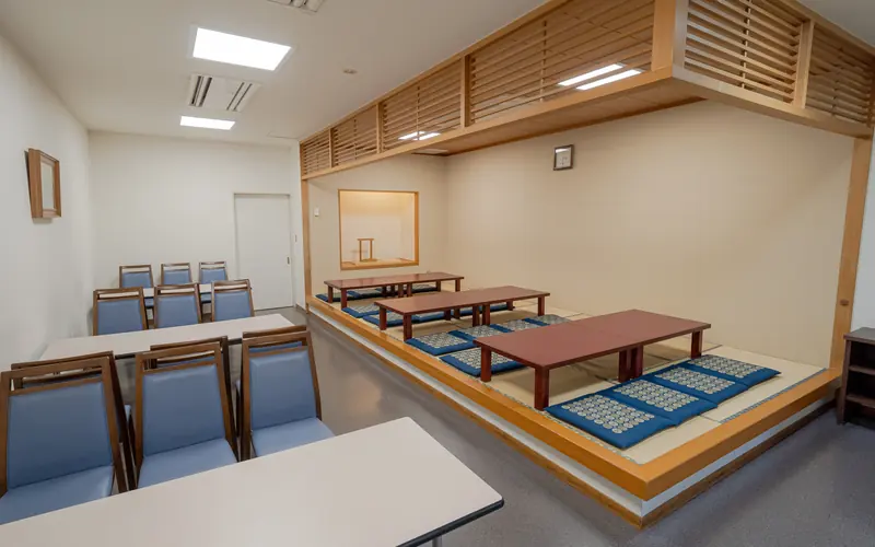 町屋斎場の控室（和室付き・手前）